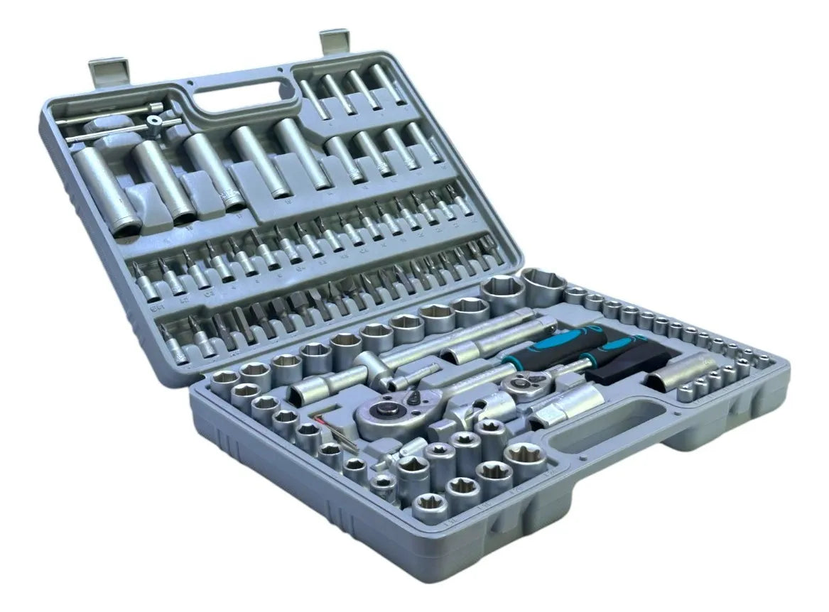 JUEGO DE RACHET 1/4” 1/2” 112PZS VICTECHE