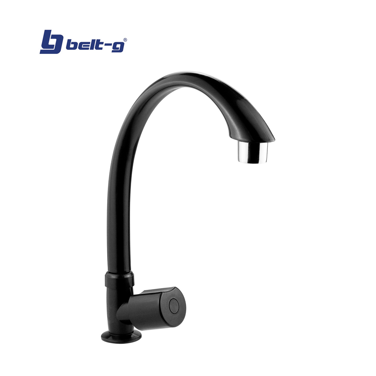 GRIFERIA DE FREGADERO CUELLO CISNE PLAST MANILLA CHOPP BLACK BELT-G