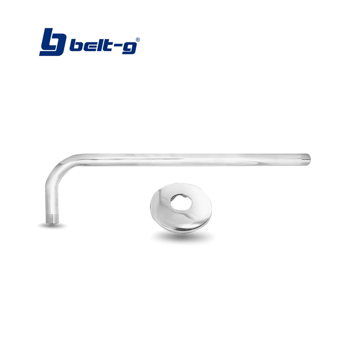 BRAZO LARGO C/ROSETA P/REGADERA 1/2 X 90 BELT-G