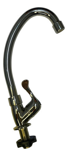 Griferia De Lavamanos Individual C/cisne M/cruceta M.a