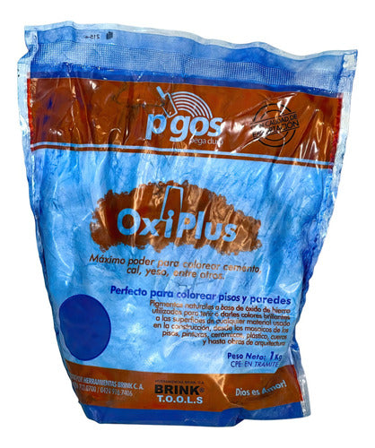 Oxido Para Colorear Pisos Color Azul 1kg Oxiplus