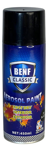 Pintura En Spray Negro Brillante Benf