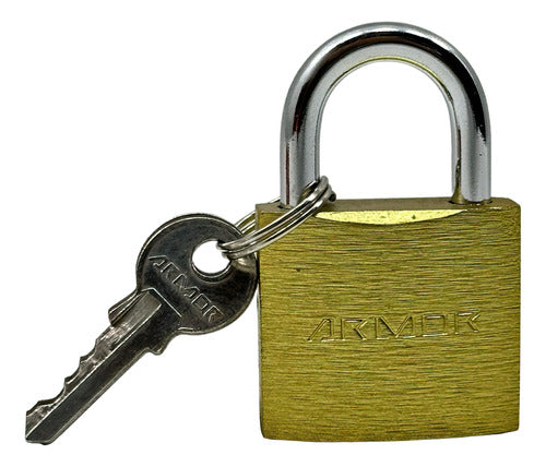 Candado de hierro 40mm dorado Armor - GASKA