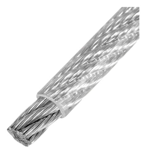 Guaya Acero Galvanizado Forrada 1/16" X 3/32" Vert