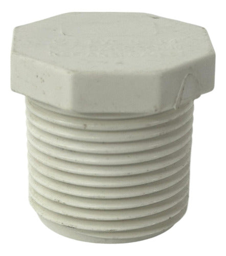 Tapón O Tapa PVC 3/4" Macho De Rosca
