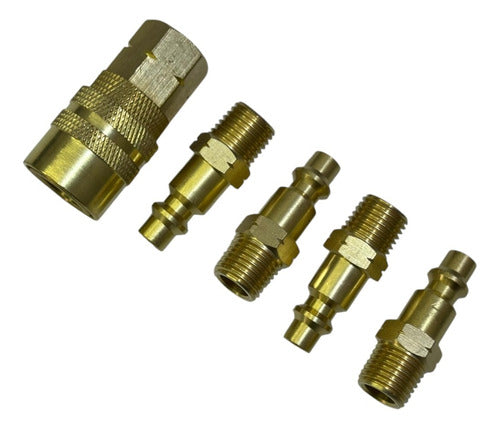 Juego De Acople Y Conexion 5pza 1/4'' Exxel