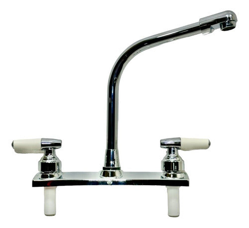 Griferia De Fregadero Doble manilla palanca Plastica M.A