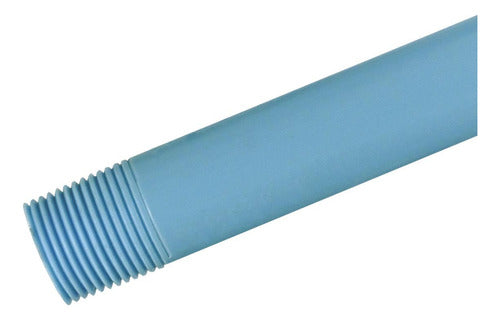 Tubo Agua Fría Roscada Azul Uniteca 1/2" X 6 Mts