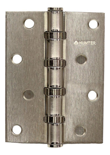 BISAGRA C/BALINERAS 4"X3"X3"MM SATINADO HUNTER