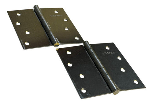 Bisagra Puerta/madera 4''x4'' Par Galvanizada Wadfow