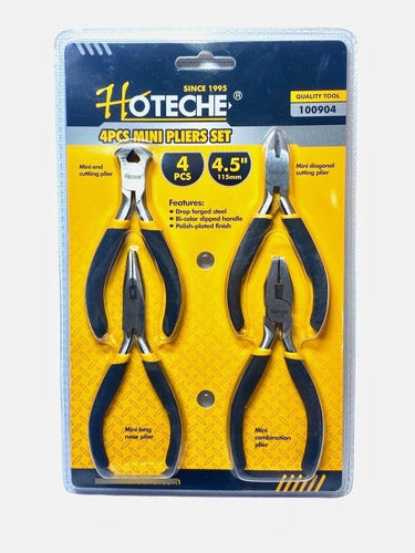 JUEGO DE PINZA MINI DE 4 PCS HOTECHE