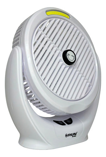 Mini Ventilador Portátil Recargable Luz Led Run
