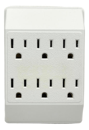 Multitomas Adaptador 2 A 6 Tomas Blanco Hunter - GASKA