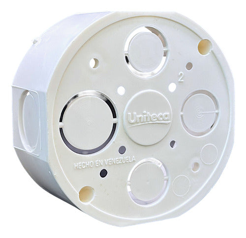 Cajetin Plastico 4x4 Octagonal Uniteca