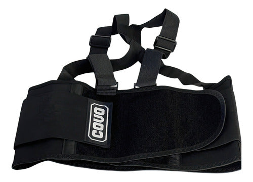 Faja Lumbar Con Tirantes Talla L Para Trabajos Pesados Covo