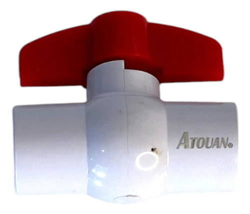 Llave De Paso 1/2" Rosca PVC Pesada Atouan