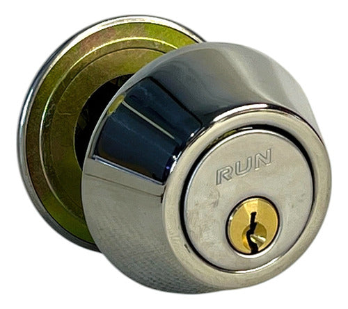 CERROJO LLAVE-LLAVE ACERO BRILLANTE RUN