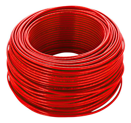 Cable Thhn 8awg Rollo 100 Metros Rojo Lumistar