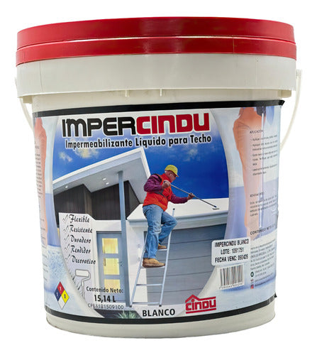 Pintura Impermeabilizante Para Techo Impercindu Cindu Rojo - GASKA