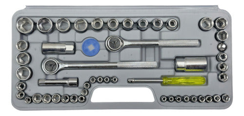 Set De Juego De Dados Rachet 1/2 1/4 3/8 52pza Hunter - GASKA