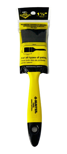 Brocha 1.5" profesional mango madera amarillo Hunter - GASKA
