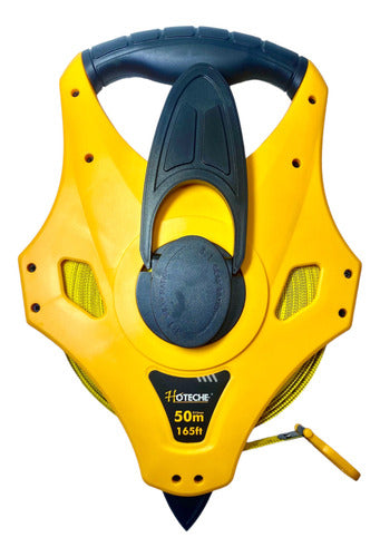 CINTA METRICA 50MTS PARA TOPOGRAFIA DE FIBRA HOTECHE - GASKA