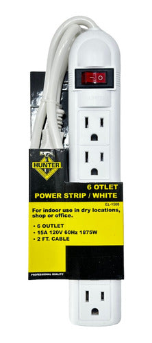 Regleta Electrica De 6 Tomas 110v/15amp - GASKA