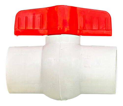 Llave De Paso 1'' Lisa Pvc Orus