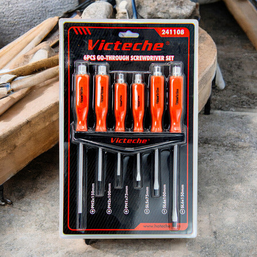 Juego De Destornillador De Paso 6 Pzs Victeche