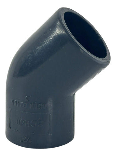 Codo PVC 1/2 Agua Fría 45°