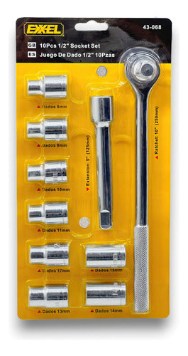 JUEGO RACHET 1/2 EXXEL - GASKA