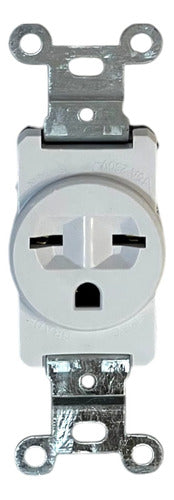 Toma Corriente Tipo Chino 220v Blanco