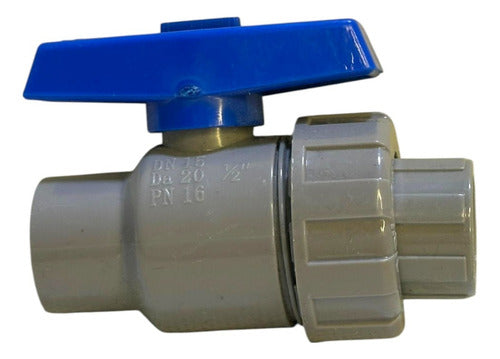 Llave De Paso C/union Universal 1/2'' Lisa