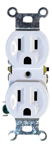 Toma Corriente Doble 270 Blanco Vitron