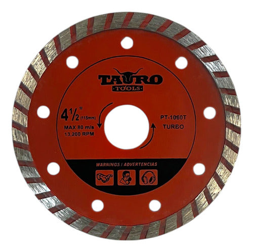 DISCO DIAMANTADO 4.5" TURBO TAURO