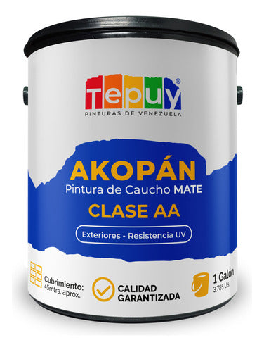 Pintura De Caucho 1G Akopan Tepuy Clase Doble A
