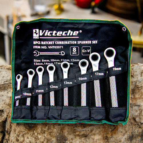 Juego De Llaves Combinadas 12 Piezas 6-24mm Hoteche