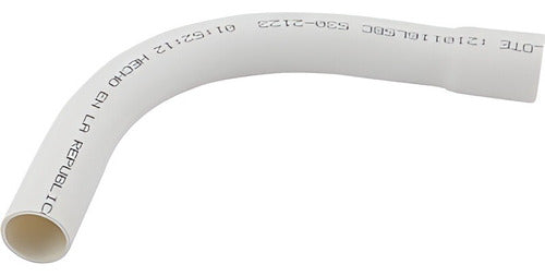 Curva PVC Blanca P/ Electricidad 90º