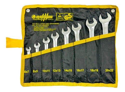 JUEGO LLAVES 8PCS DOBLE OPEN END RAPTOR