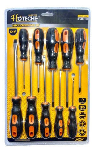 JUEGO DE DESTORNILLADOR SET 10 PCS HOTECHE - GASKA
