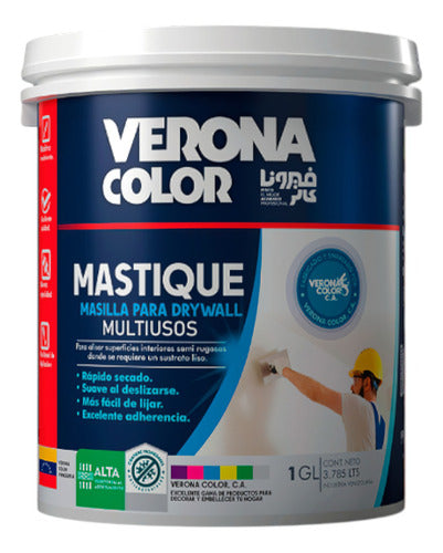 Mastique Masilla Para Drywall Multiusos 1g Verona