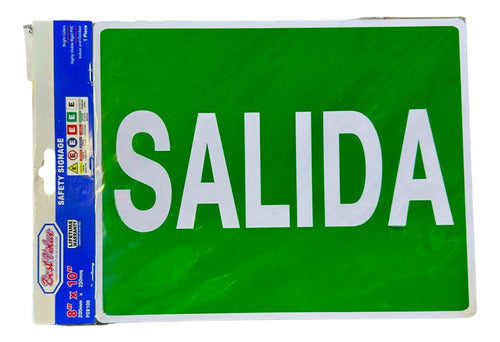 Aviso Señal Salida Letrero