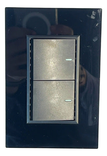 Interruptor Sencillo RUN Linea Moderna Gris