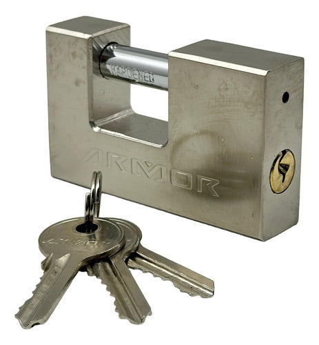 Candado anticizalla de hierro pulido 80MM Armor - GASKA