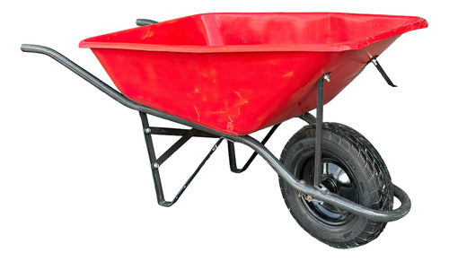 Carretilla Rutel 140 Litros Caucho Neumático