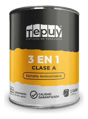 Esmalte 3 En 1 Anticorrosivo 1G Tepuy Clase A