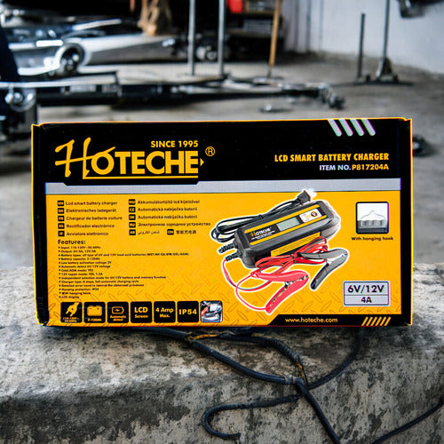 Cargador De Bateria Inteligente 6v/12v Con Pantalla Hoteche