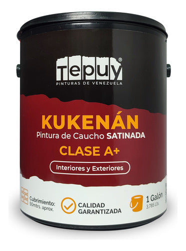 Pintura De Caucho Galón Tepuy Clase A+ Kukenán