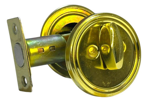 Cerradura Llave-mariposa Dorada A/i 65mm