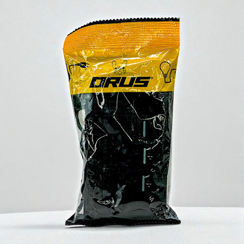 Interruptor Triple Negro Mate 10amp Orus